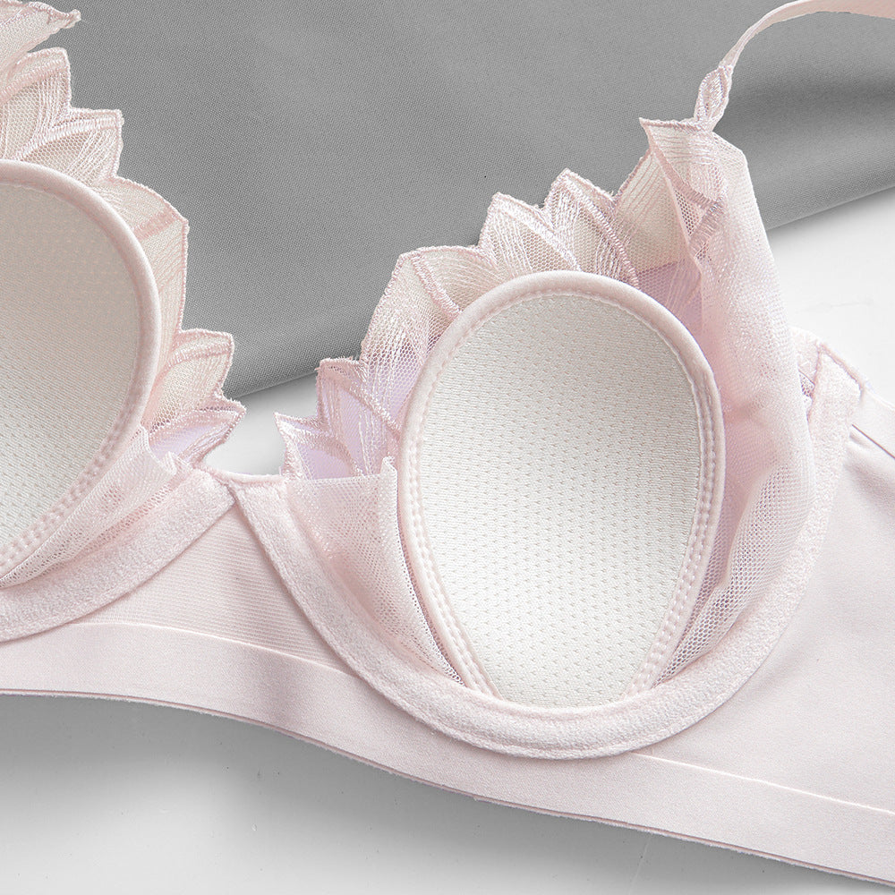 Lace Lingerie for Comfort with Soft Rims and Ultra-thin Bras