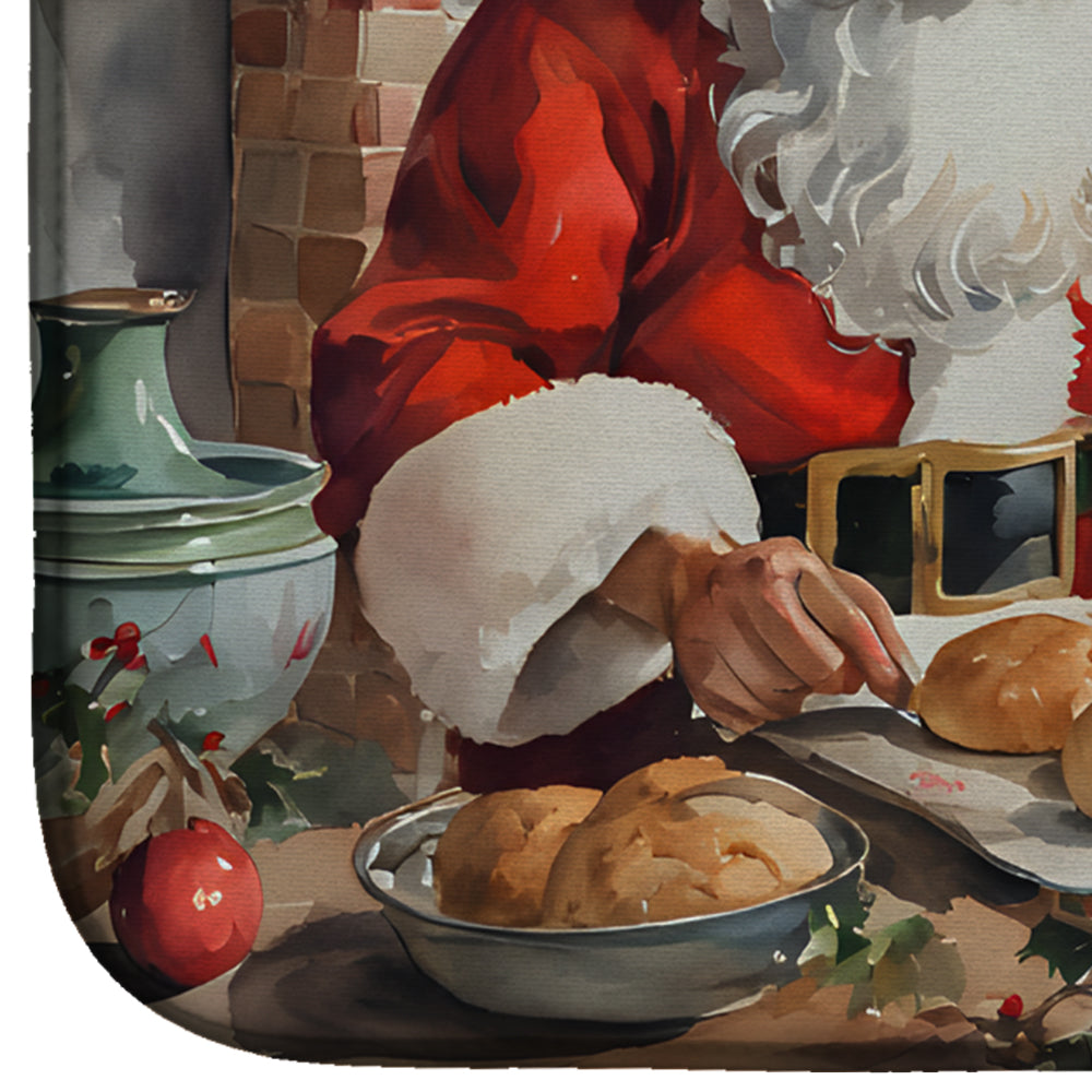 Cookies with Santa Claus Dish Drying Mat
