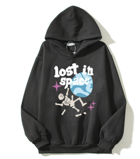 Retro High Street Hip Hop Cartoon Foam Print Hoodie | Streetwear