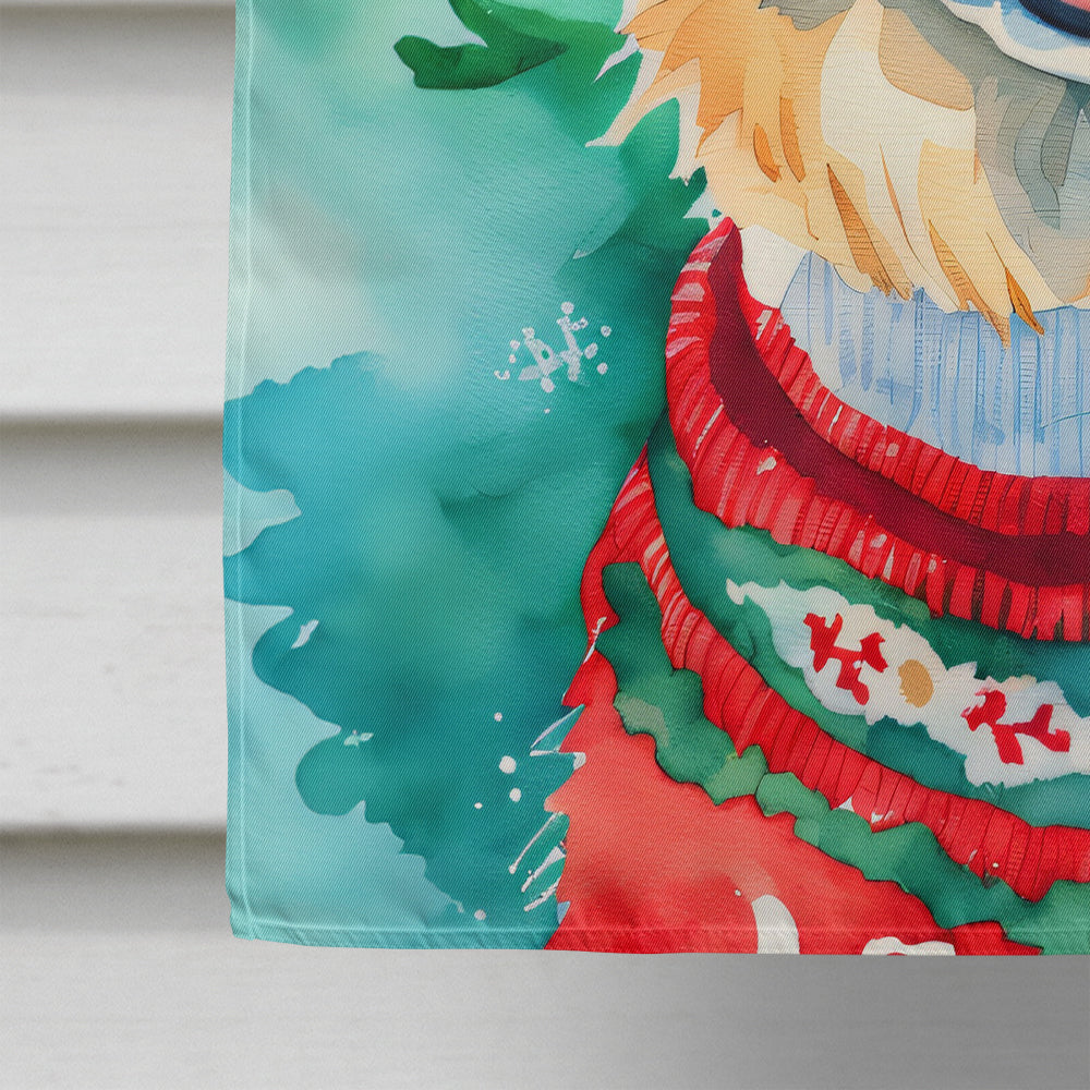 Finnish Lapphund Christmas House Flag
