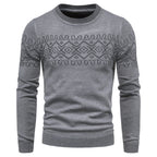 Men's Round Neck Long Sleeve Knit Fashion Sweater