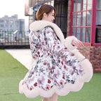 Chic Thicken Warm Women's Winter Jacket with Faux Fur