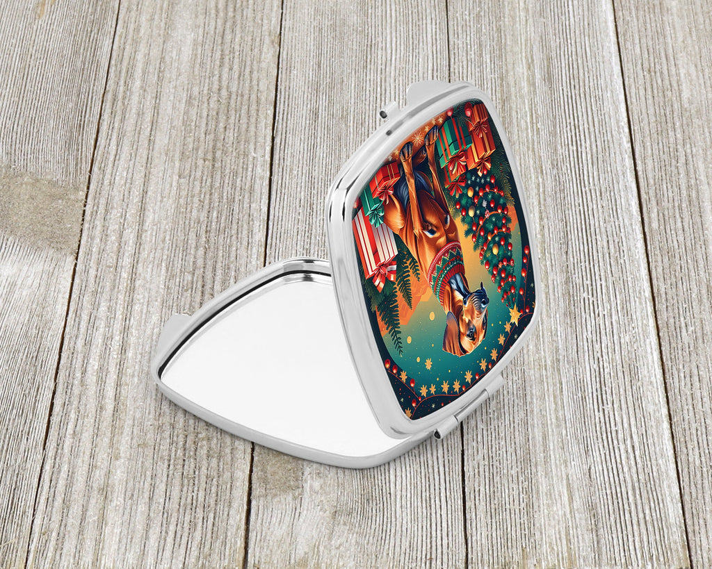 Rhodesian Ridgeback Christmas Compact Mirror