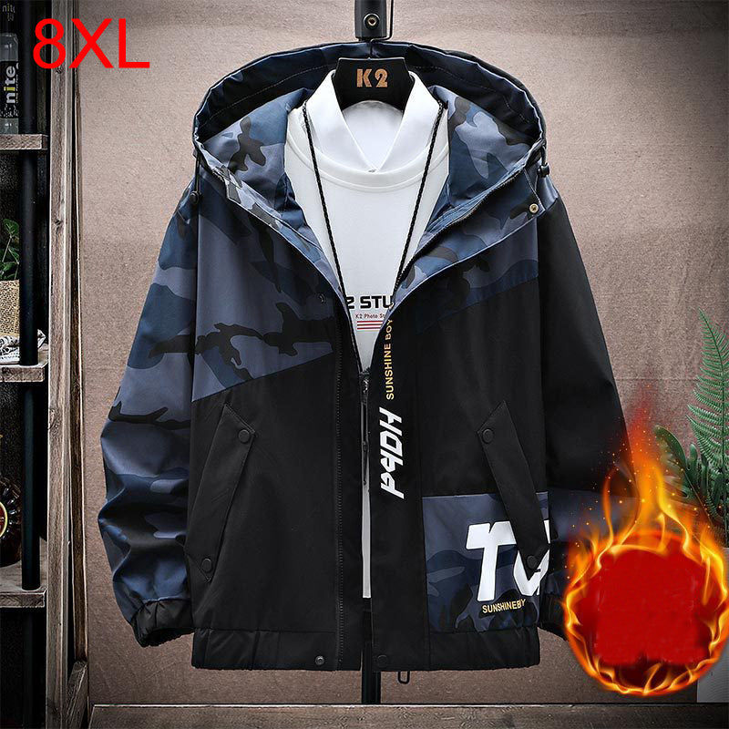 Plus Size Camouflage Workwear Jacket for Men 7XL 8XL