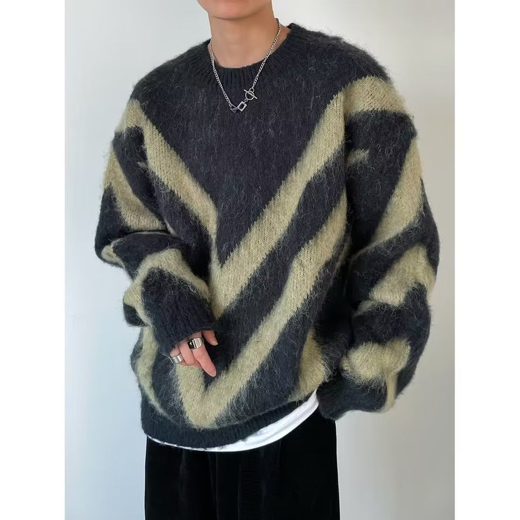 Warm Winter Stand Collar Lamb Wool Jacket for Men