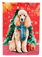 Poodle Christmas Garden Flag
