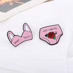 Cartoon Sexy Women's Lingerie and Underwear Brooches