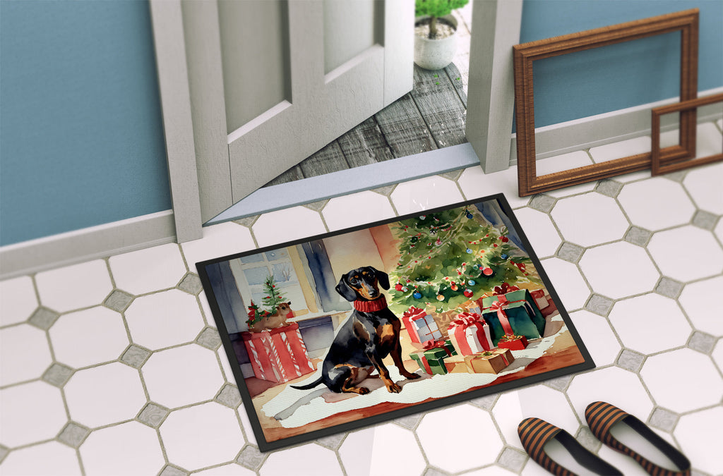 Dachshund Cozy Christmas Doormat