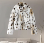 Women's Animal Pattern Baggy Coat