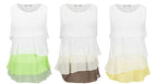 LIVA Chiffon Sleeveless Top and Camisole Blouse