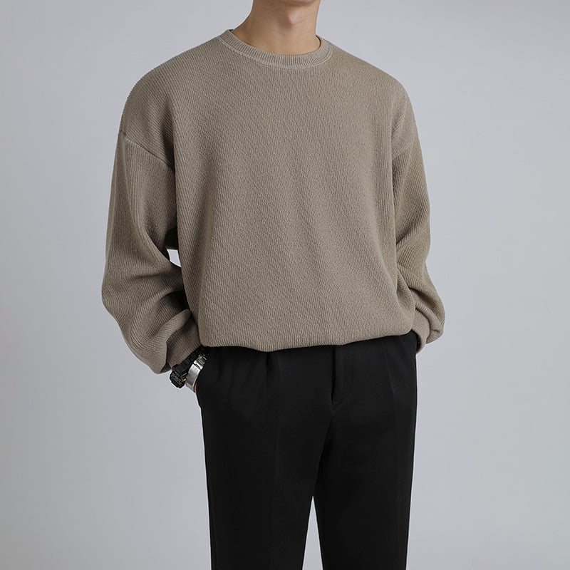 Men's Crew Neck Pullover Hoodie Sweater | Streetwear