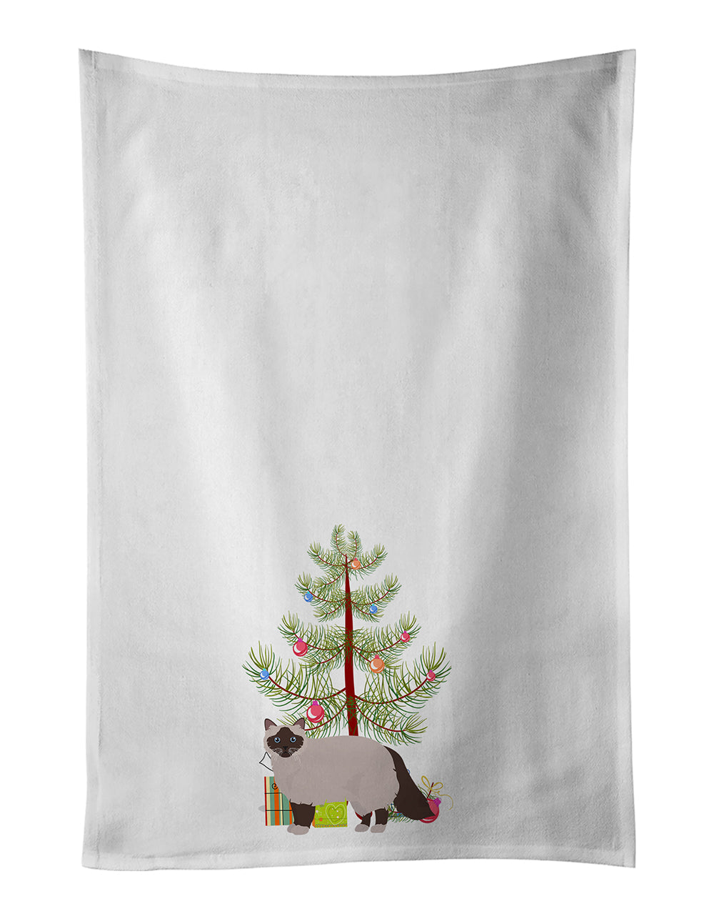 Birman Cat Christmas Kitchen Towel Set of 2
