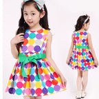 Summer Cotton Dress for Girls - Polka Dot Design