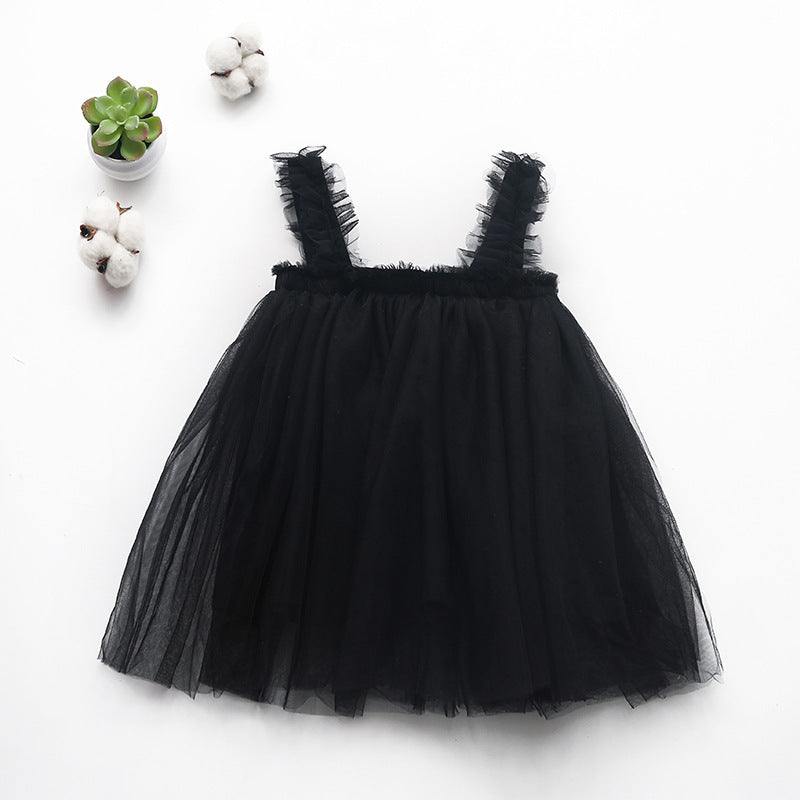 Children's Princess Tutu Mesh Sling Dress