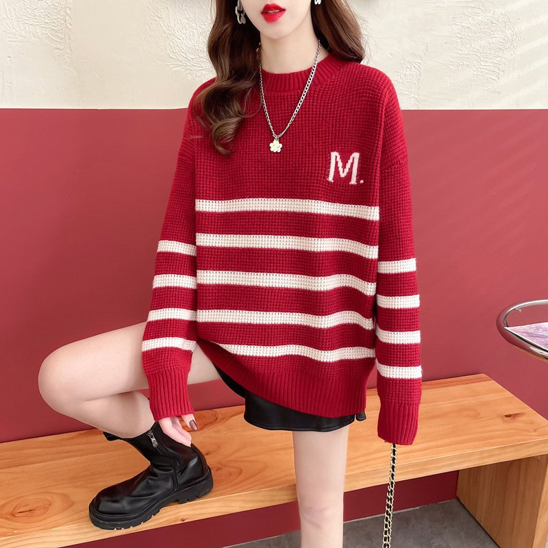 Korean Style Loose Long-Sleeved Pullover | Streetwear