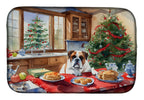 Boxer Christmas Cookies Dish Drying Mat
