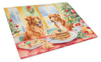 Nova Scotia Duck Toller Christmas Cookies Glass Cutting Board