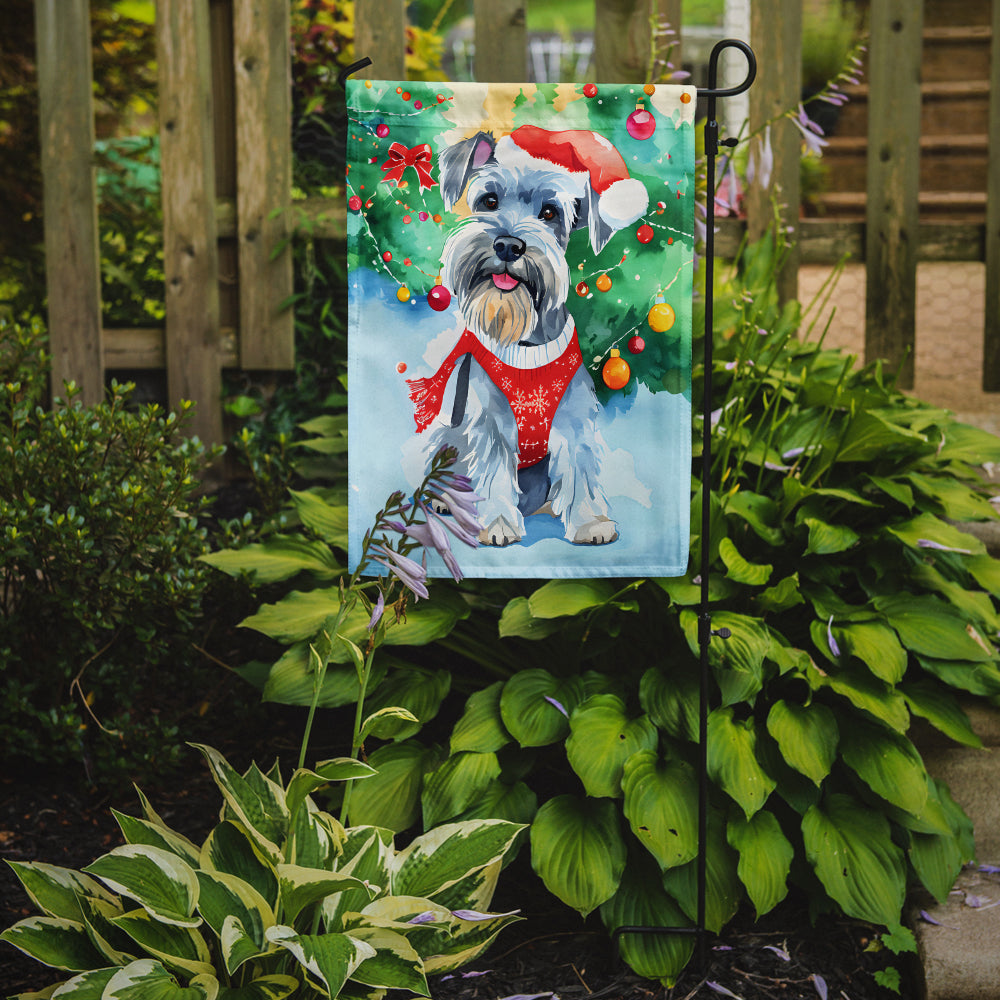 Schnauzer Christmas Garden Flag
