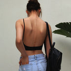 Invisible U-Back Bra Set with Backless Design