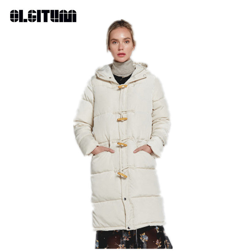 2020 Women's Hooded Long Cotton Padded Coat S-2XL
