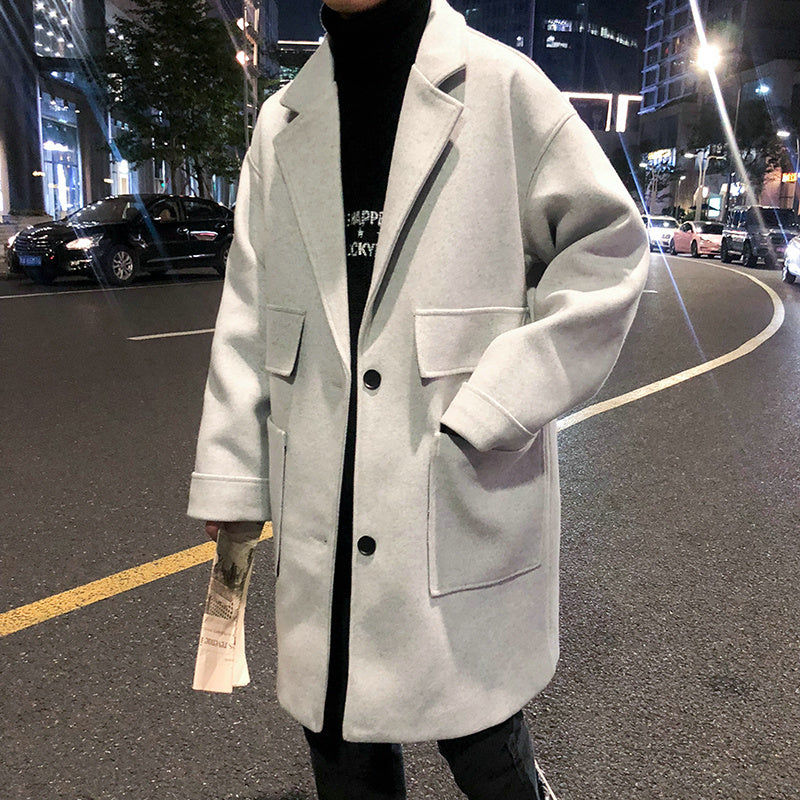 Thickened Woolen Coat for Winter Casual Style