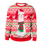 Reindeer Digital Christmas Crewneck Sweatshirt | Streetwear