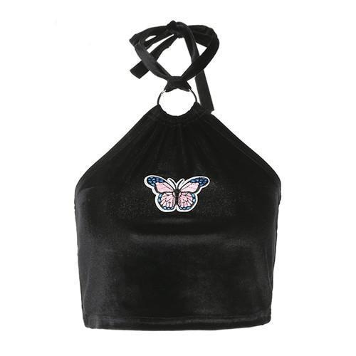 New Women's Sexy Crop Top with Cartoon Design