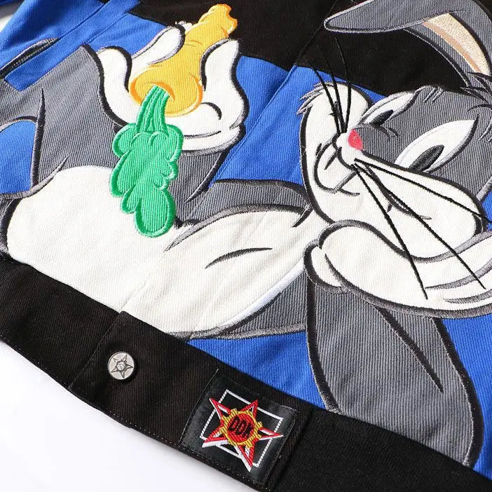 Autumn Winter Baseball Jacket with Embroidery Design