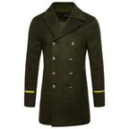 Mid-length Men's Fashion Wool Trench Coat
