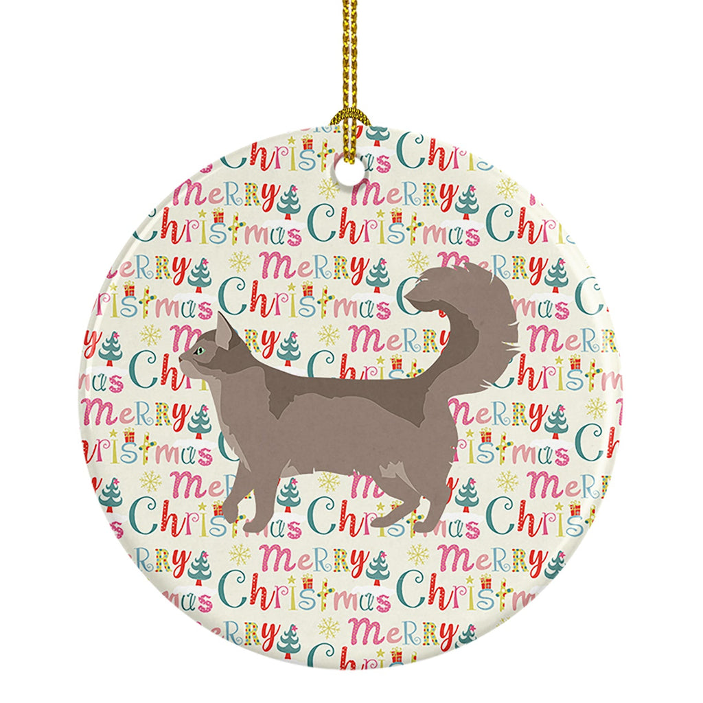 Somali #2 Cat Christmas Ceramic Ornament