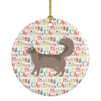 Somali #2 Cat Christmas Ceramic Ornament