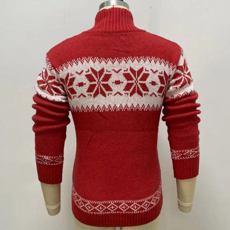 Men's Casual Solid Knitted Pullover Sweater (Long Sleeve) | Streetwear