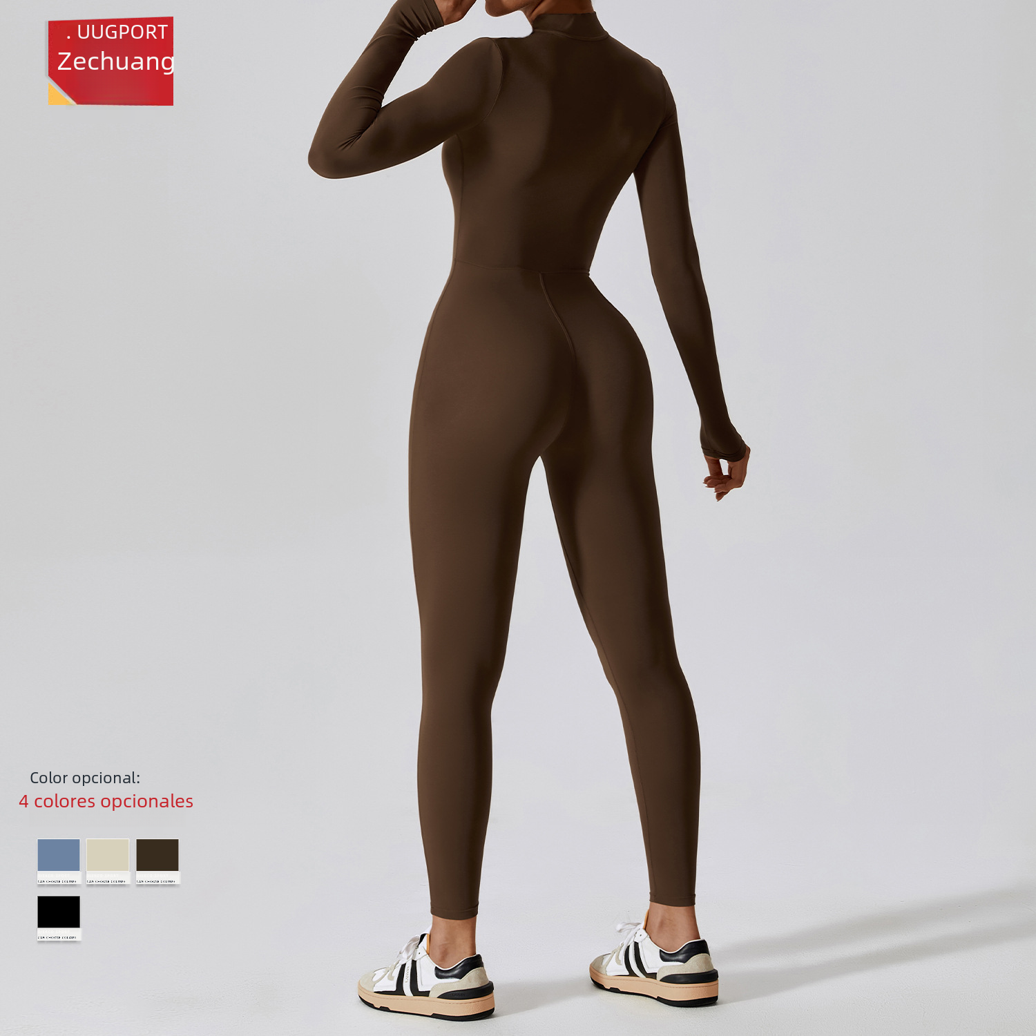 Zechuang High-Intensity Long Sleeve Yoga Bodysuit 8306