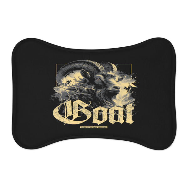 Anointed Attire GOAT God Over All Things Pet Feeding Mat