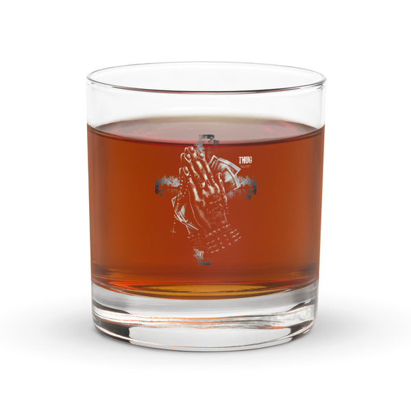 Anointed Attire THUG Christian Whiskey Glass - Truly Humble Under God