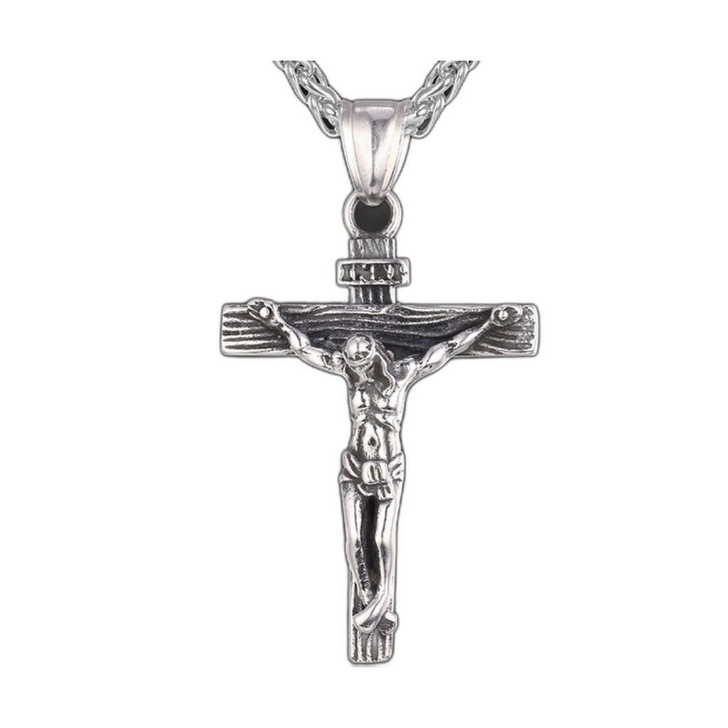 [Duplicate] Stainless Steel Jesus Cross Necklace with Chain | Christian Jewelry