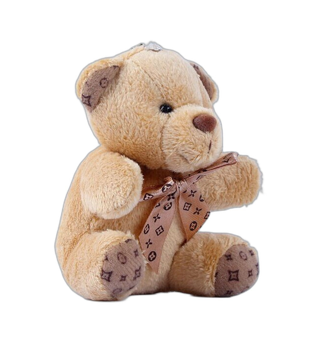 Plush Teddy Bear Keychain | Accessory - Brown (Amazon swatch)