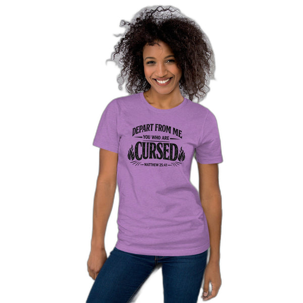 Anointed Attire Depart From Me Christian T-Shirt - Matthew 25:41