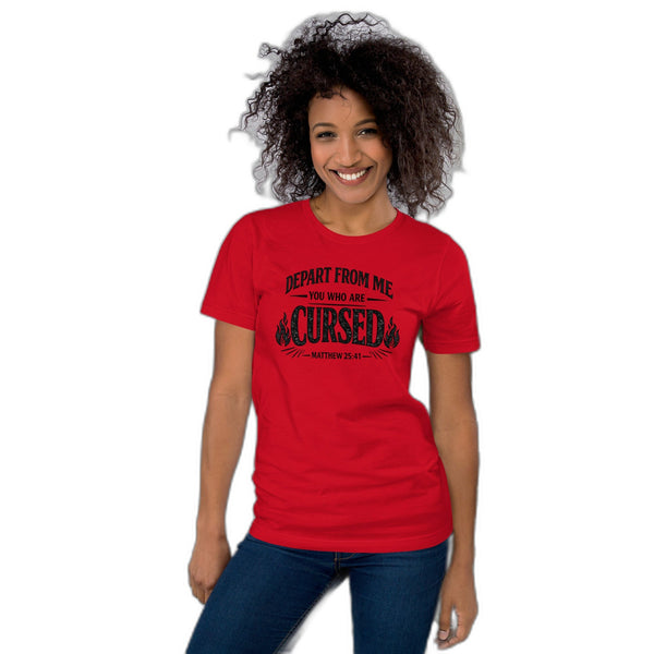 Anointed Attire Depart From Me Christian T-Shirt - Matthew 25:41